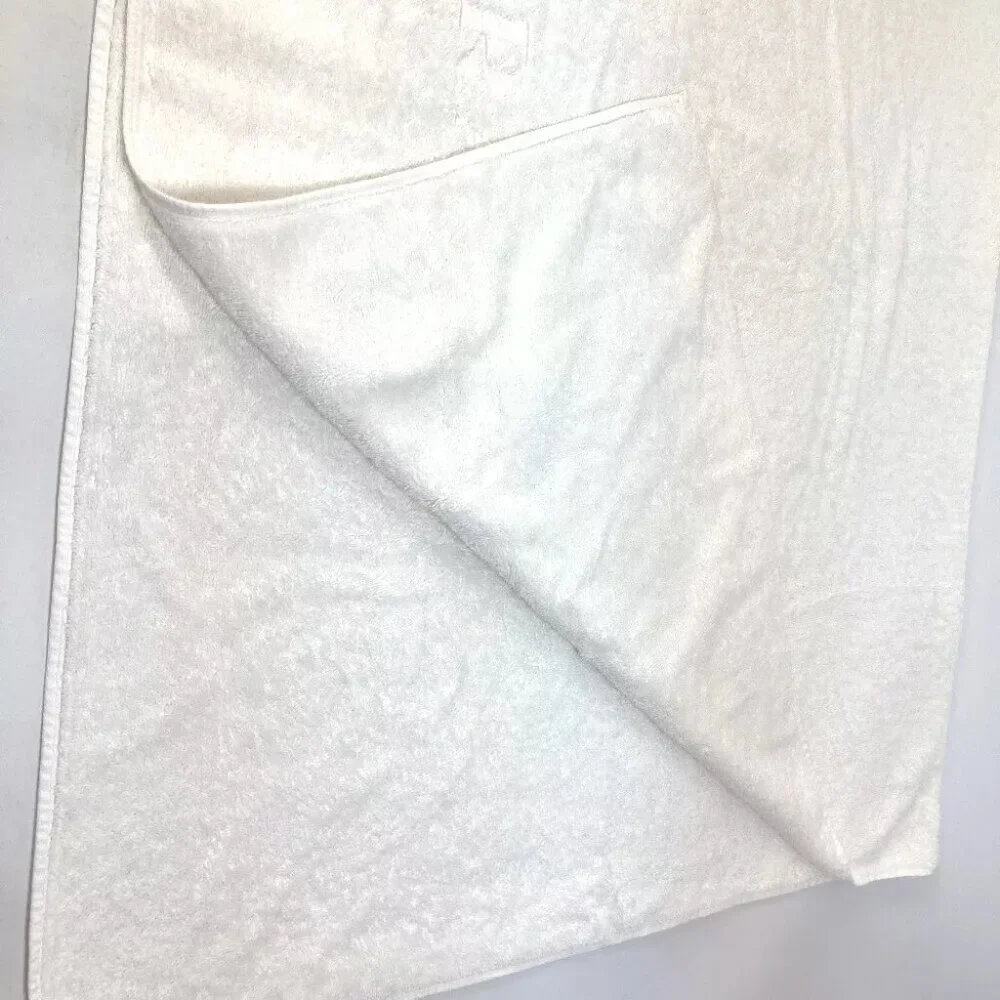PRADA Bath towel Interior Throw Blanket logo Beach towel towel cotton White